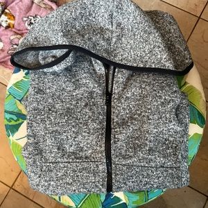 PINK fleece hoodie. Grey size medium.